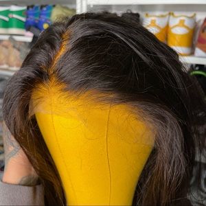 (SOLD) HD CLEAR TRANSPARENT HUMAN HAIR WIG 20”